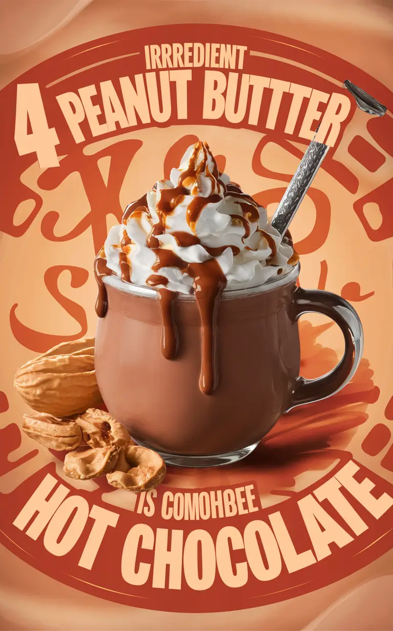 peanut butter hot chocolate, decadent hot chocolate, comforting beverage, winter treat, indulgent drink