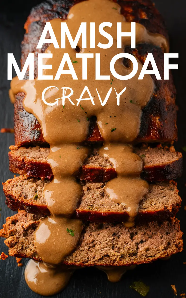 Amish meatloaf recipe, Amish meatloaf ingredients, Mushroom gravy recipe, Traditional meatloaf recipe, Homemade meatloaf recipe