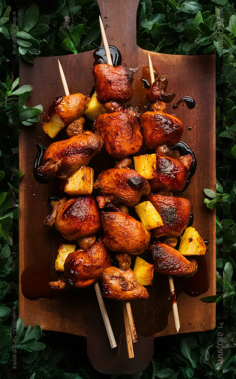 BBQ Recipes, Grilled Chicken, Tropical Grilling, Outdoor Cooking, Pineapple Skewers