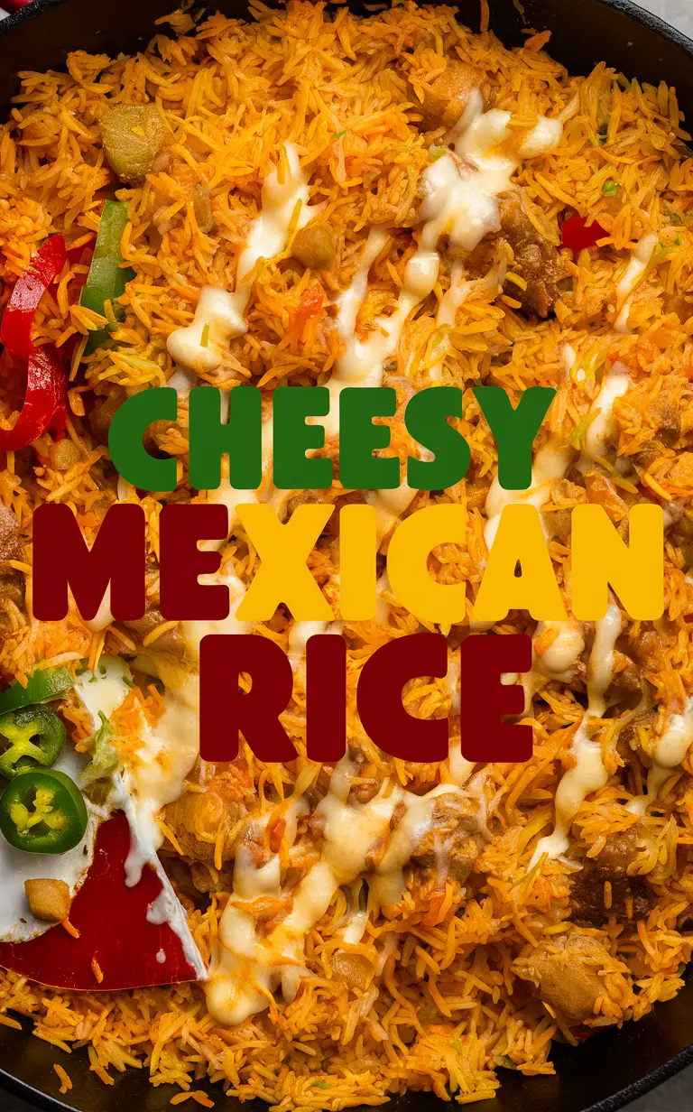 Mexican rice recipe, Easy skillet dinner, Cheesy rice skillet, One-pot meal, Mexican dinner recipe