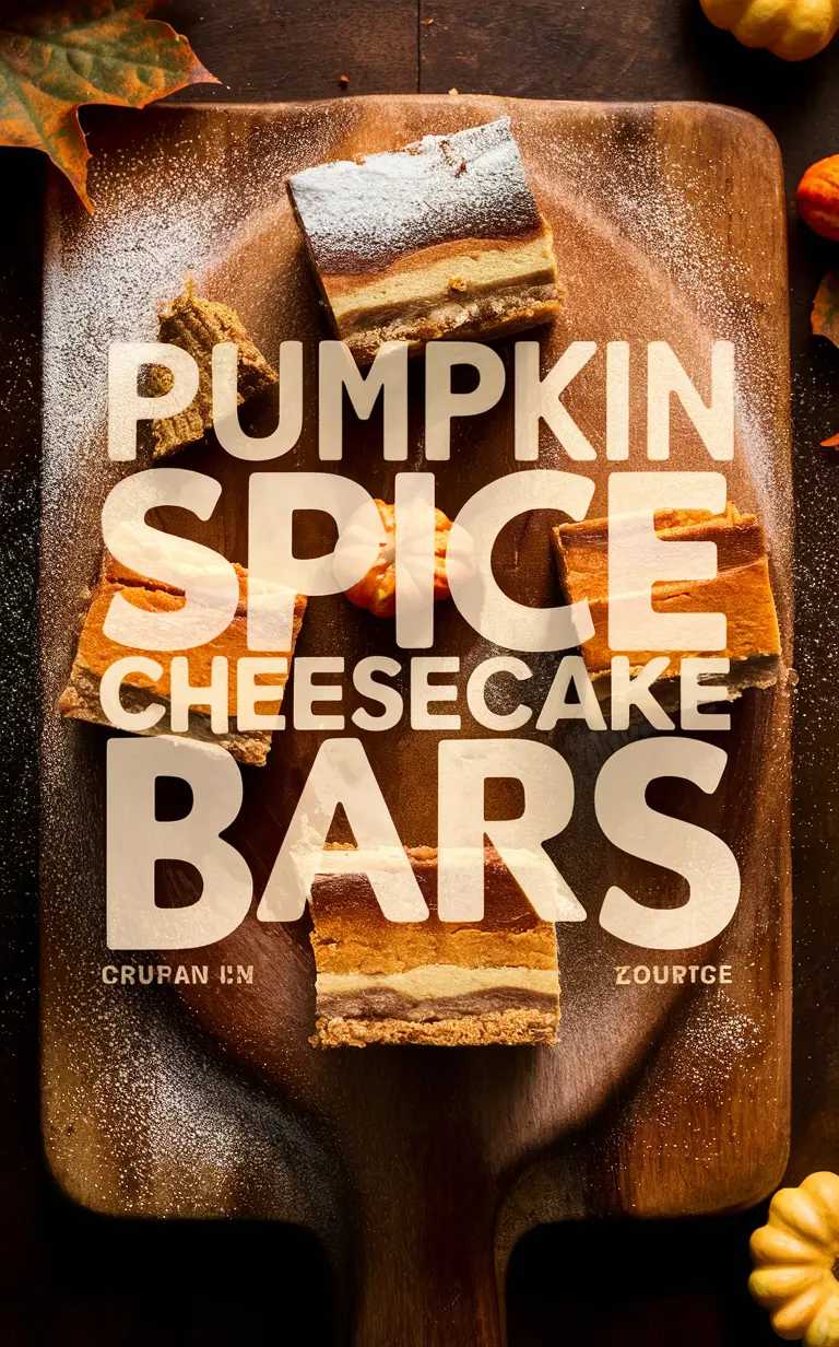 Pumpkin spice cheesecake, Cheesecake bars, Pumpkin dessert, Fall dessert, Pumpkin treat