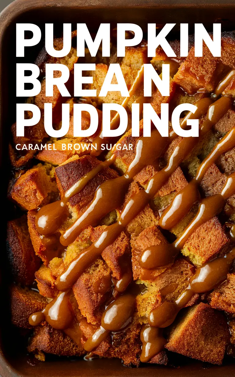 Pumpkin dessert recipes, Holiday baking ideas, Fall dessert ideas, Easy pumpkin desserts, Sweet bread pudding