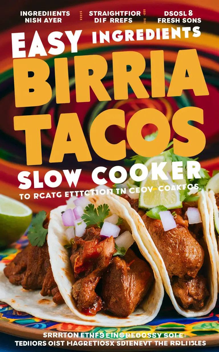 1. Birria Tacos recipe, Slow Cooker 2. Mexican cuisine, Birria Tacos 3. Flavor-packed consommé, Birria tacos 4. Authentic taste, Birria tacos 5. Birria tacos, Traditional Mexican dish