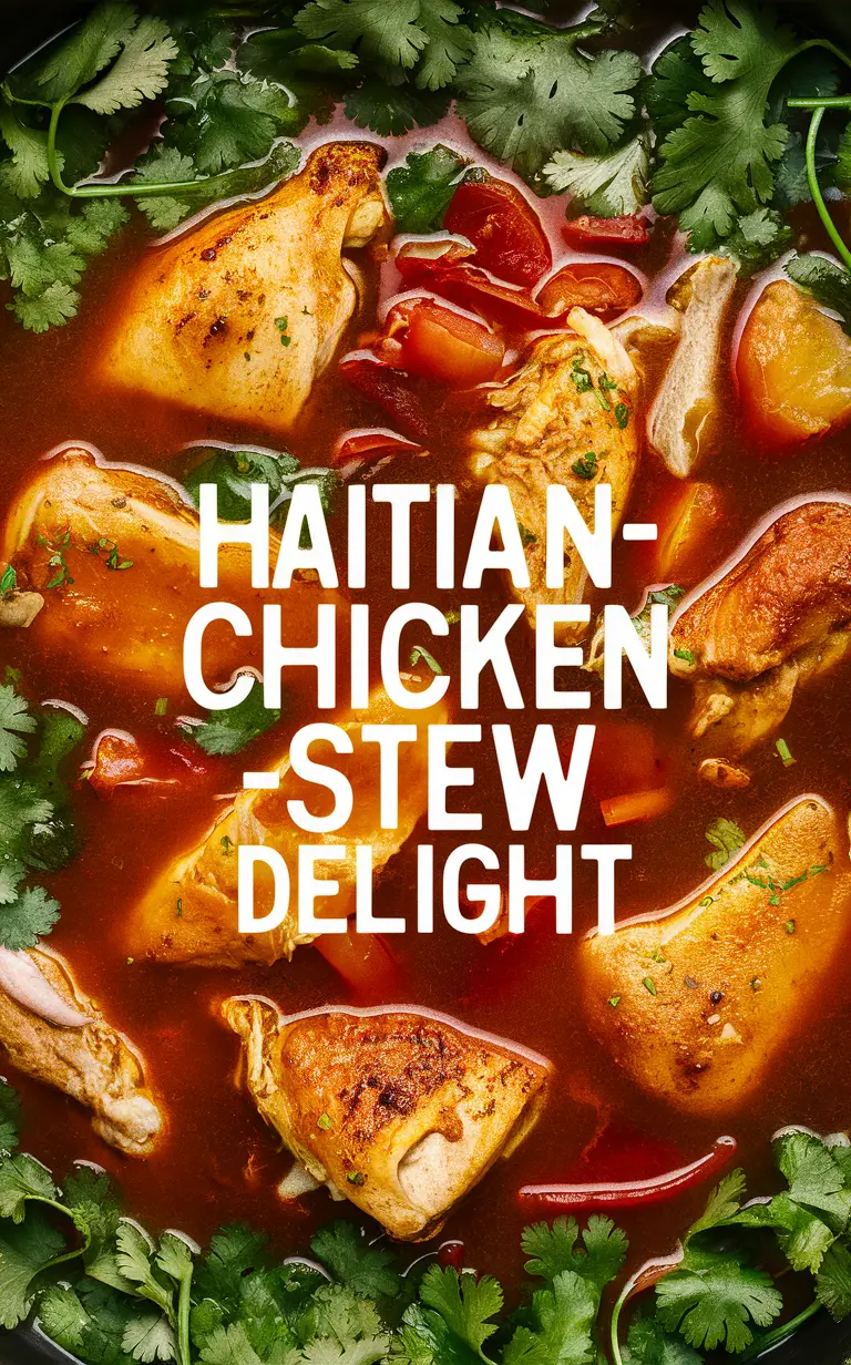 Haitian chicken stew, Caribbean stew, Creole chicken recipe, Spicy chicken stews, Tropical chicken dishes