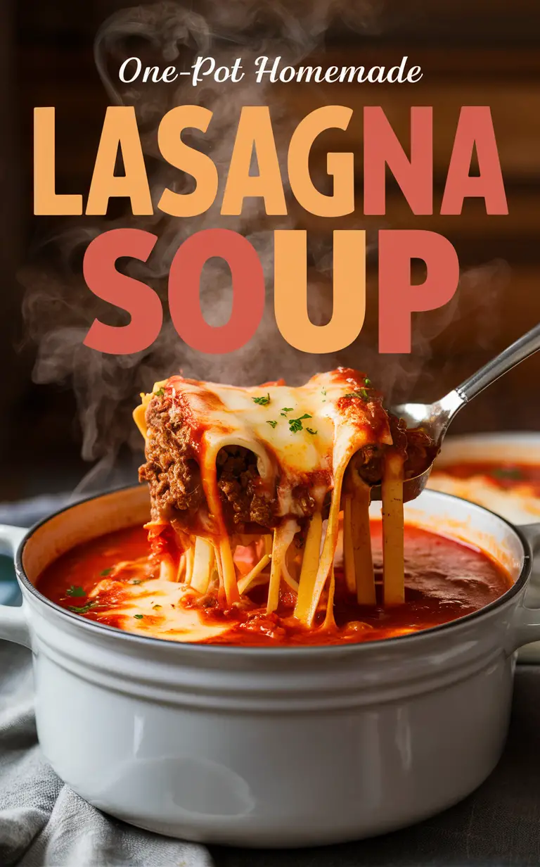 Lasagna soup recipe, Easy homemade lasagna soup, One-pot lasagna soup, Classic lasagna soup, Delicious lasagna soup