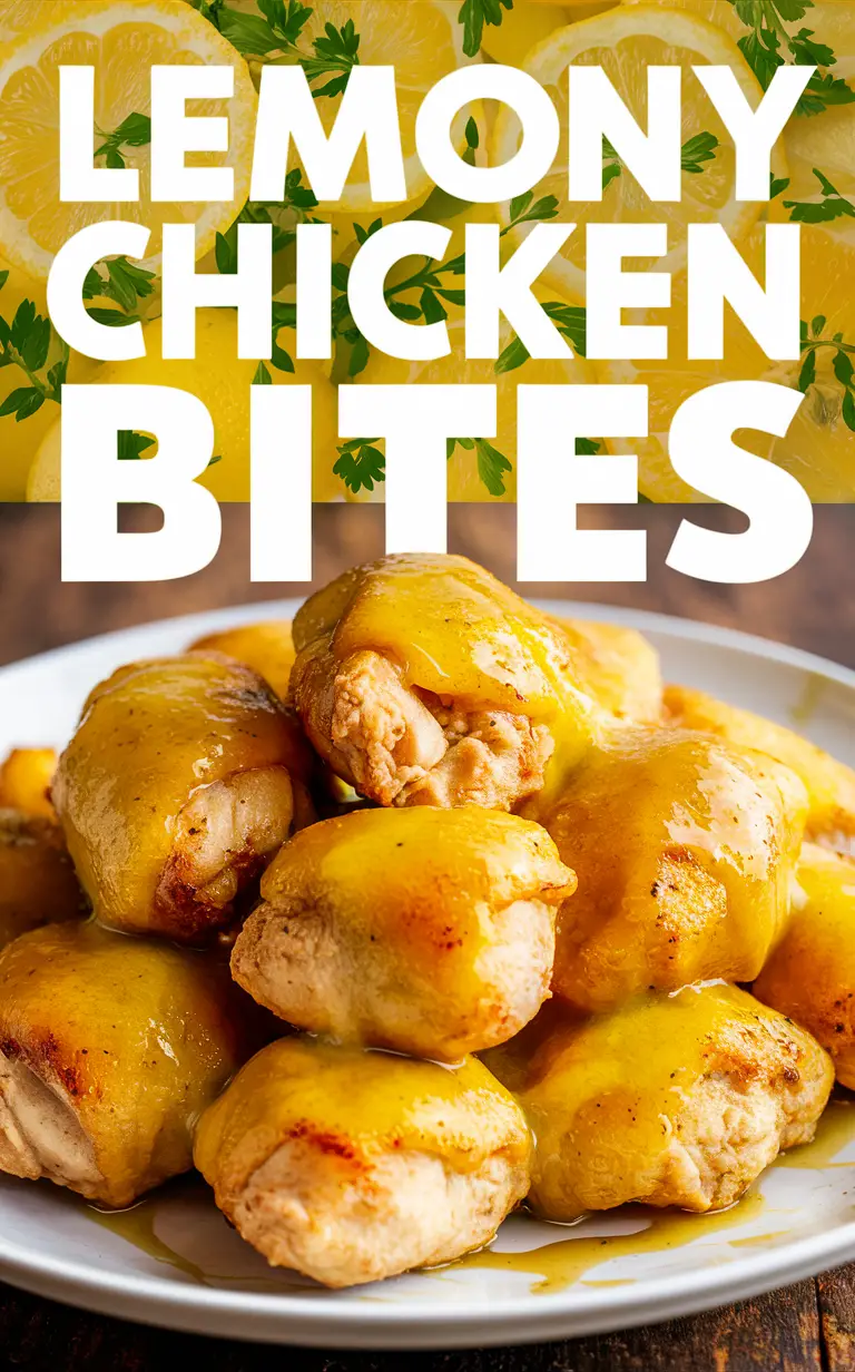 Lemon Chicken Recipe, Best Chicken Bites, Flavorful Chicken Dish, Delicious Lemon Chicken, Easy Chicken Bites