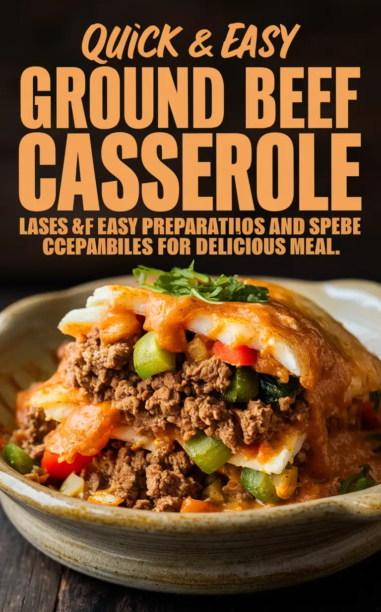 Ground Beef Casserole Recipe, Easy Beef Casserole, Cheesy Beef Casserole, Simple Ground Beef Casserole, Beef Casserole Dish