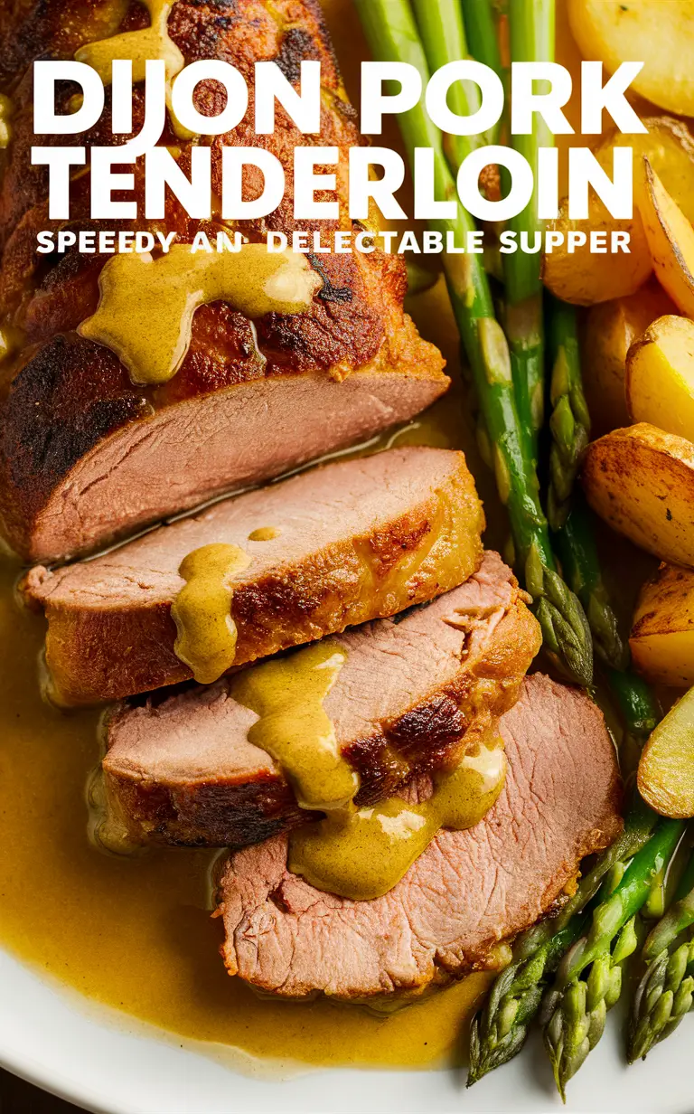 Pork tenderloin recipe, Dijon pork tenderloin, Pork tenderloin marinade, Quick pork tenderloin, Easy pork tenderloin