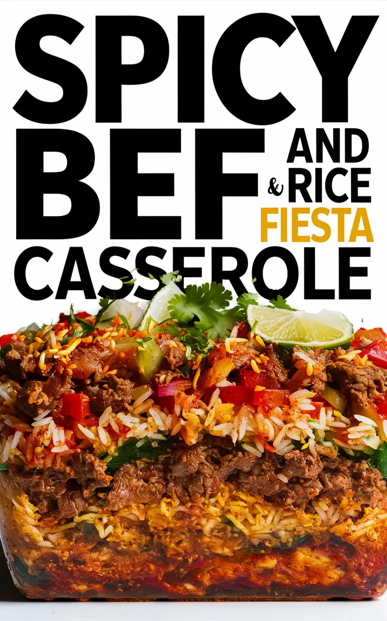 Beef casserole recipe, Spicy casserole dish, Rice casserole ideas, Mexican beef casserole, Casserole with spicy beef