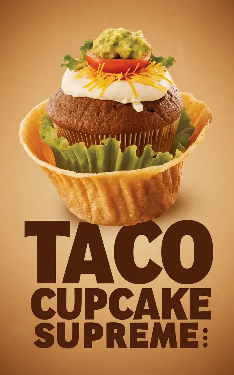 Taco Cupcake Supreme, Gourmet Cupcake Recipes, Unique Cupcake Flavors, Creative Cupcake Ideas, Savory Cupcake Creations