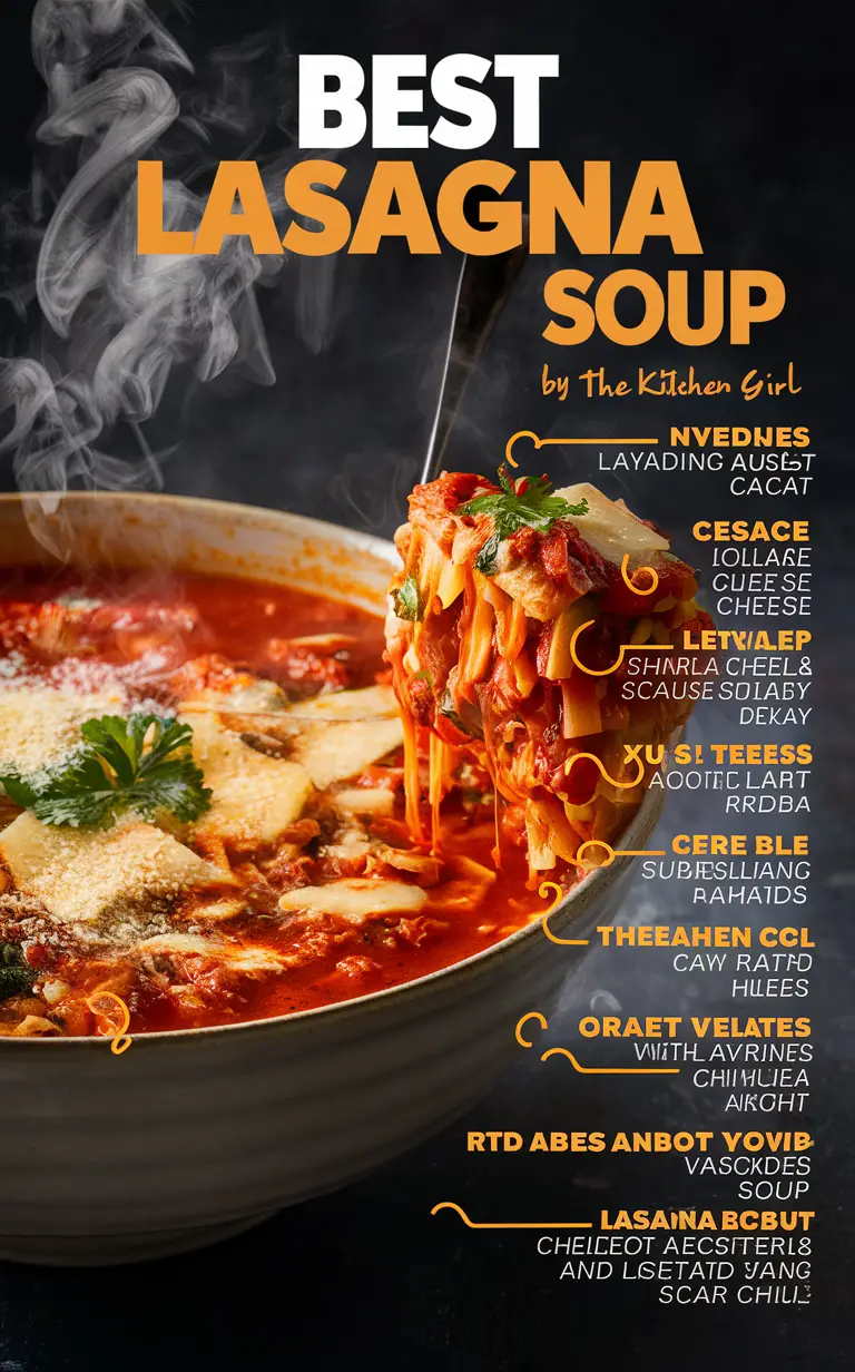 lasagna soup, hearty soup, Italian herbs, savory meat, comfort food