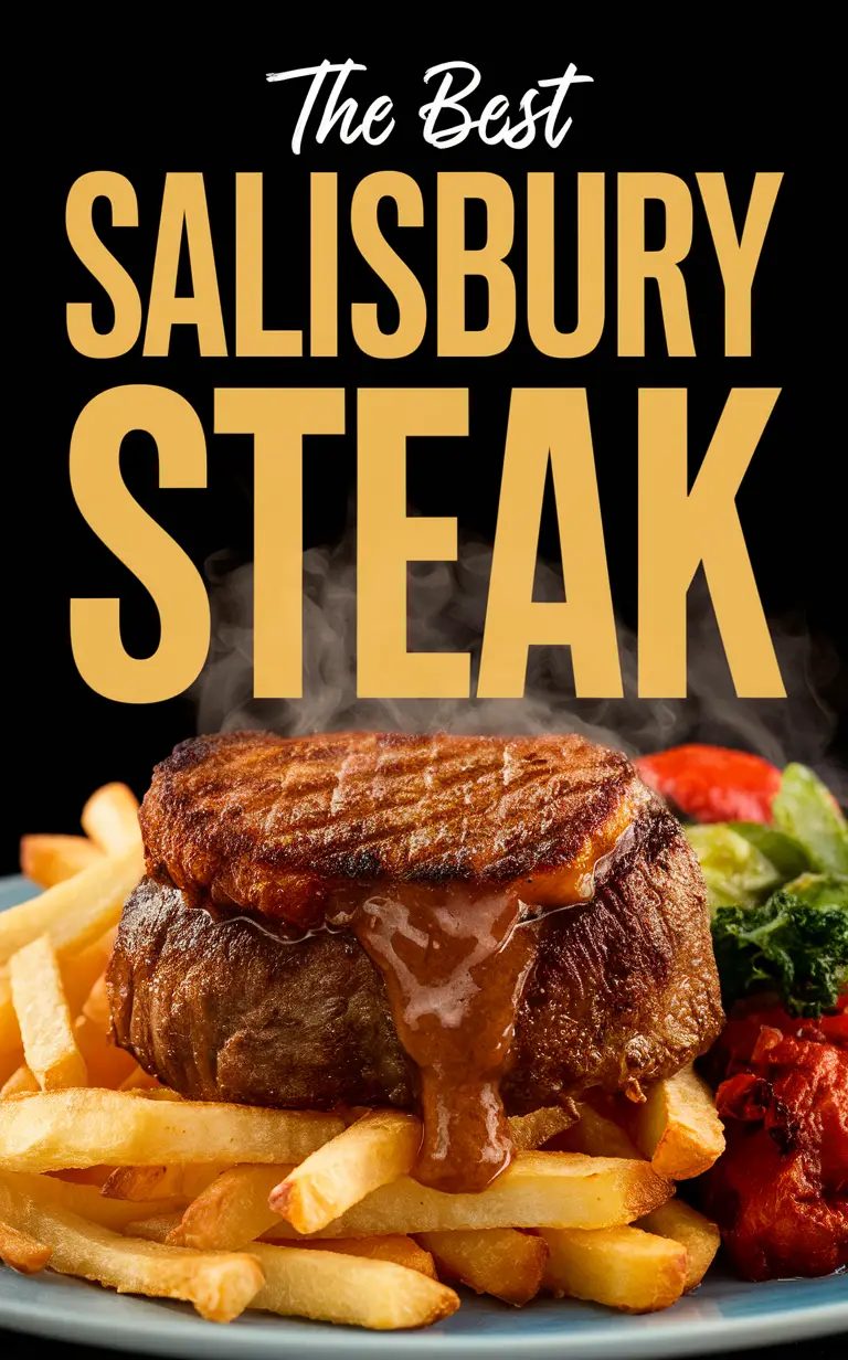 salisbury steak recipe, homemade comfort food, ground beef patties, savory gravy, classic dish