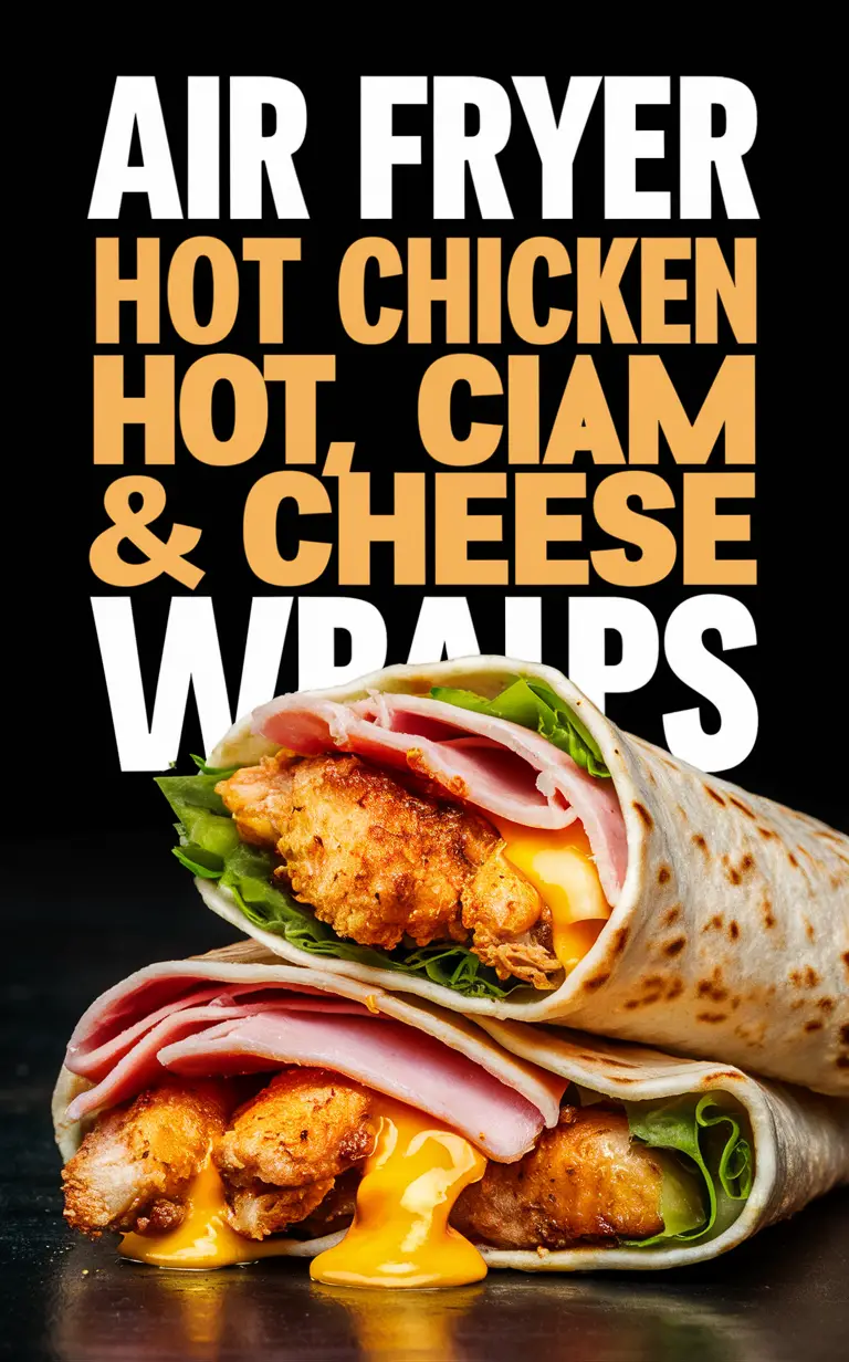 Air Fryer Recipes, Air Fryer Wraps, Chicken Wraps, Hot Chicken Wraps, Cheese Wraps