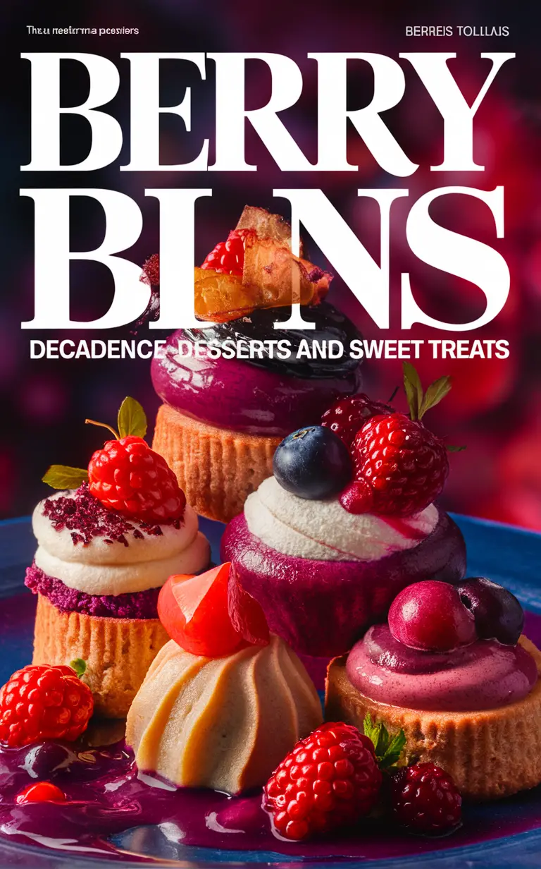 Berry Bliss Desserts, Decadent Sweet Treats, Indulgent Berry Delights, Gourmet Berry Desserts, Tempting Sweet Treats