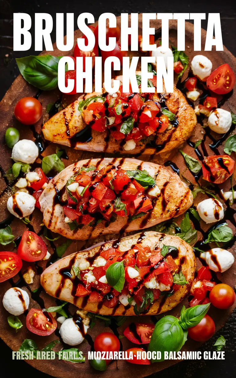 Bruschetta chicken, Chicken bruschetta recipe, Tomato basil chicken, Italian chicken dish , Easy bruschetta chicken