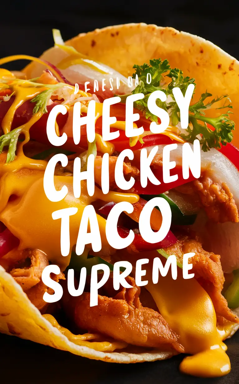 Cheesy Chicken Tacos Supreme, Mexican Chicken Tacos, Gourmet Chicken Tacos, Chicken Taco Recipes, Spicy Chicken Tacos