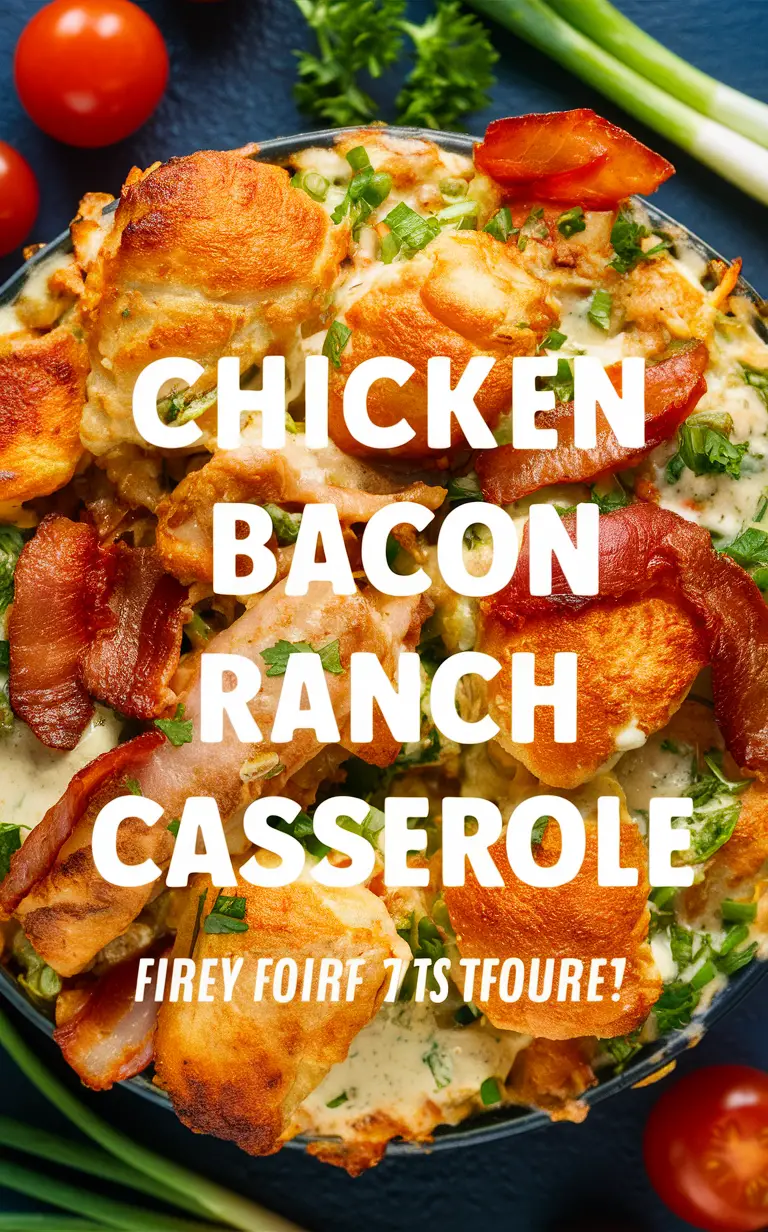 chicken bacon casserole, ranch chicken casserole, bacon ranch casserole, ranch bacon recipe, chicken ranch bake