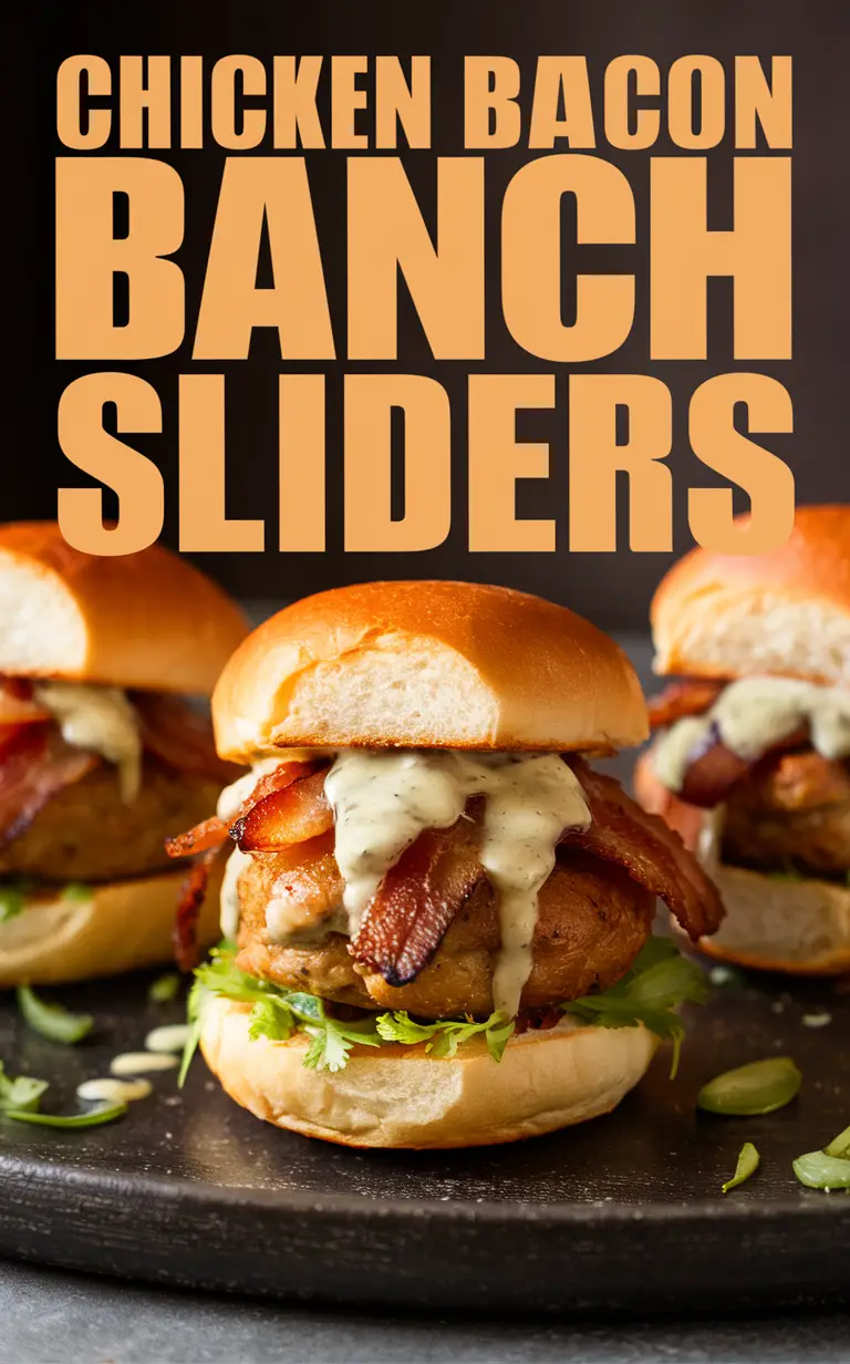 chicken sliders, bacon sliders, ranch sliders, chicken bacon ranch, sliders recipe