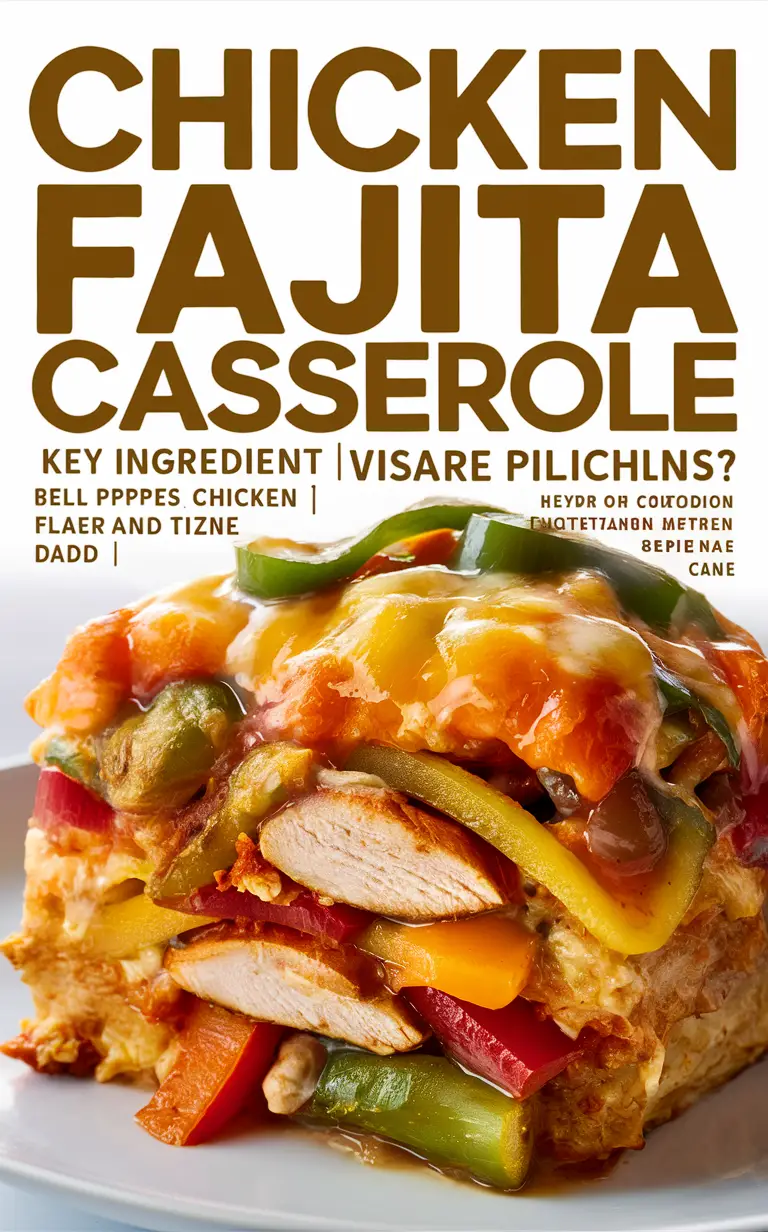 Chicken casserole recipe, Fajita chicken recipe, Easy casserole recipe, Mexican casserole, Chicken Fajita casserole