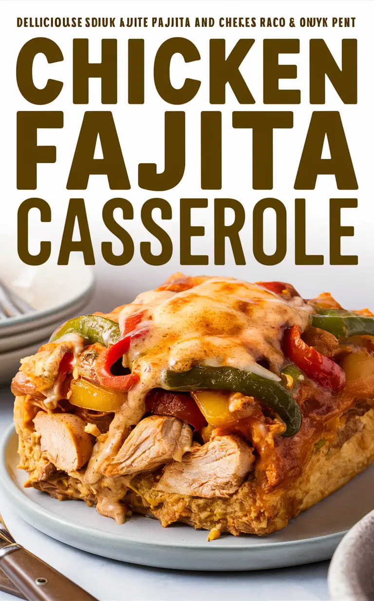 Chicken casserole recipe, Fajita chicken recipe, Easy casserole recipe, Mexican casserole, Chicken Fajita casserole