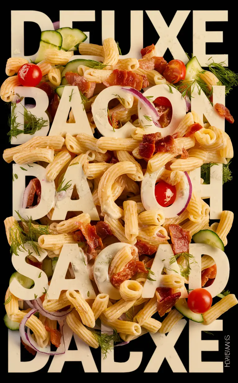 Creamy Bacon Ranch Pasta Salad, Dill Ranch Pasta Salad, Deluxe Pasta Salad, Creamy Bacon Pasta Salad, Bacon Dill Ranch Salad