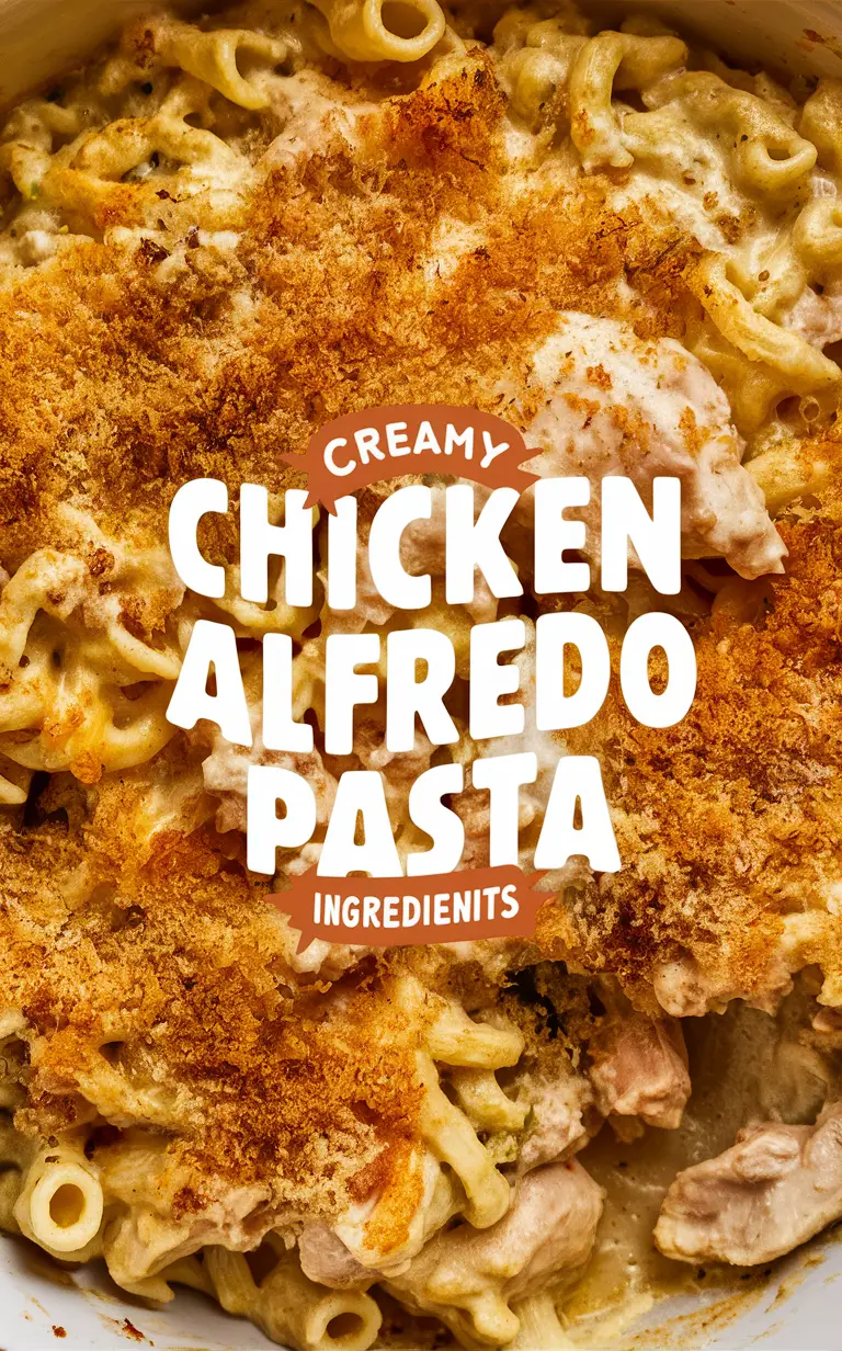 Creamy Chicken Alfredo, Chicken Alfredo Bake, Alfredo Pasta Bake, Creamy Pasta Bake, Chicken Pasta Bake