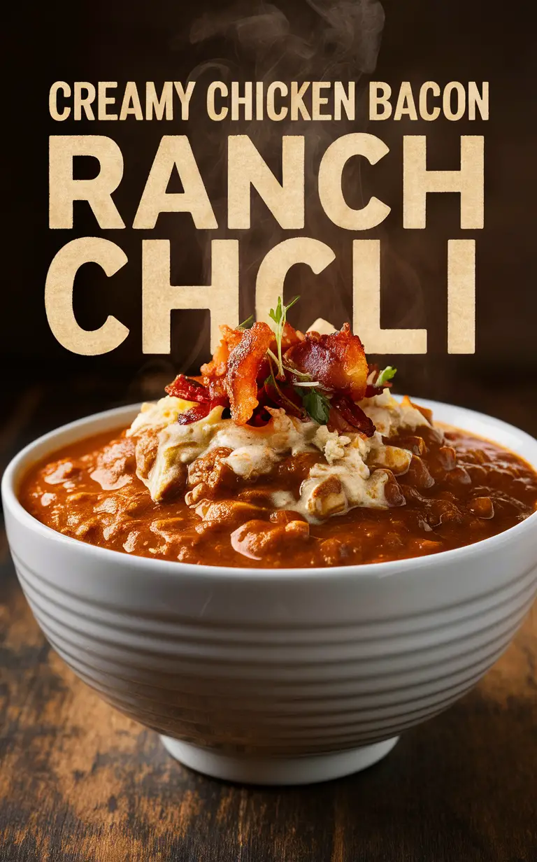 Chicken bacon ranch chili, Creamy chicken chili, Bacon ranch chili recipe, Chicken chili with bacon, Creamy chicken bacon ranch