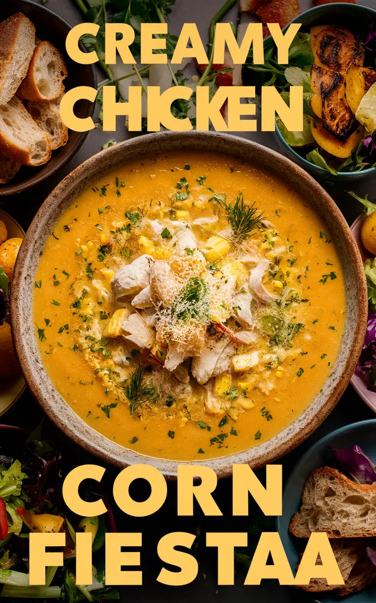 Creamy chicken soup, corn chowder, chicken soup recipe, homemade chowder, creamy corn chowder