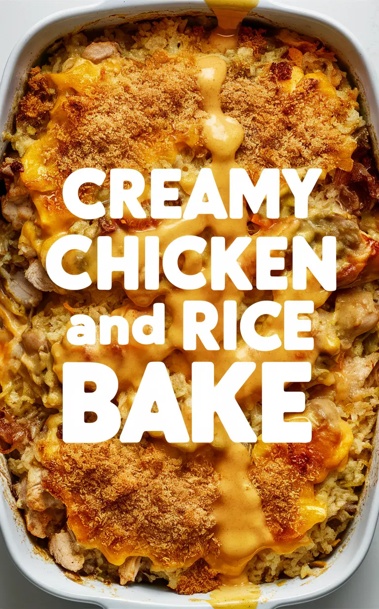 Baked chicken recipes, Chicken casserole, Creamy chicken dishes, Chicken and rice casserole, Creamy chicken bake