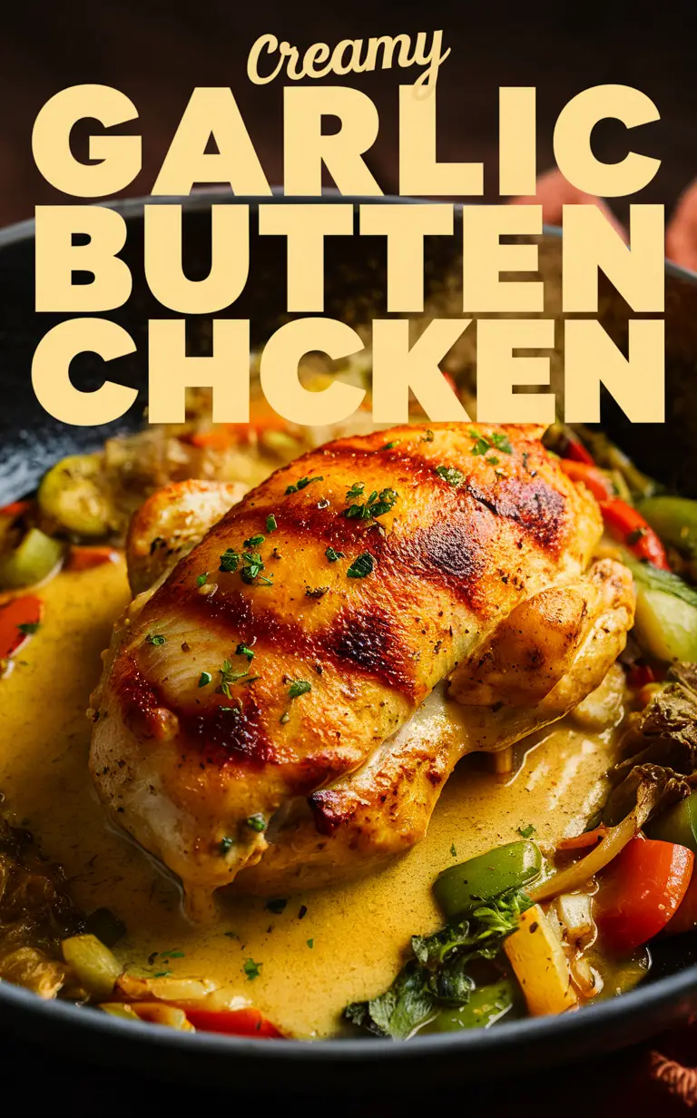 Creamy Garlic Butter Chicken Recipe, Creamy Garlic Sauce, Garlic Butter Chicken Breast, Creamy Garlic Chicken Thighs, Garlic Butter Chicken Skillet