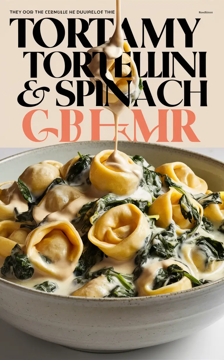 Creamy tortellini recipe, Spinach tortellini dish, Homemade tortellini dinner, Creamy spinach pasta, Tortellini spinach sauce