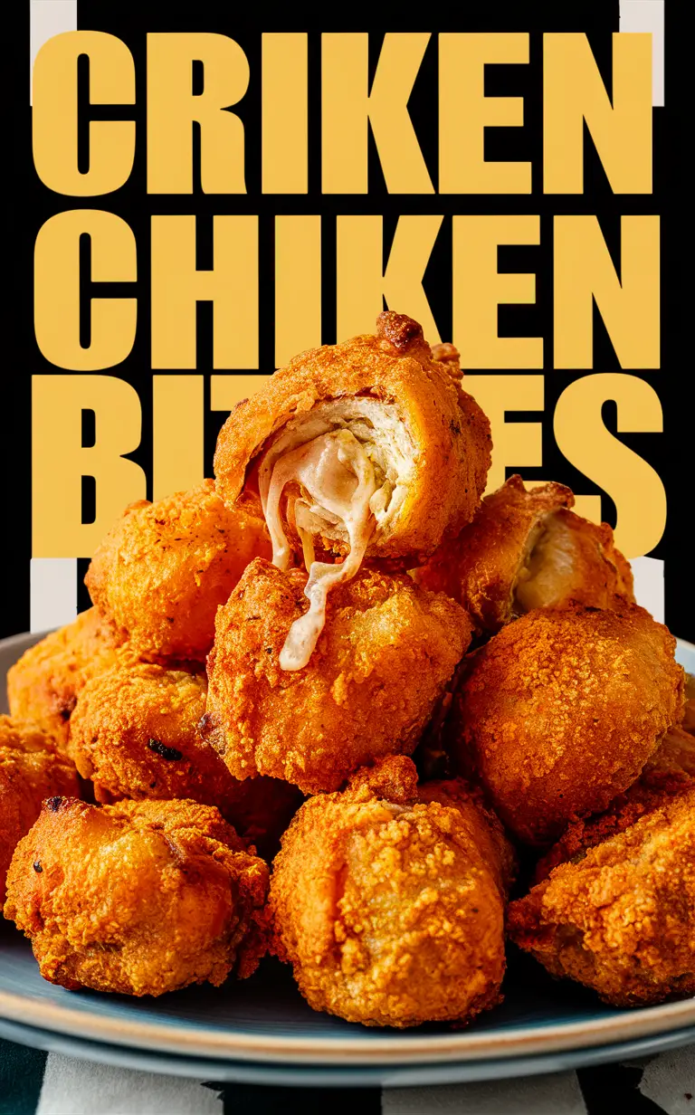 Baked chicken recipe, Chicken appetizer recipe, Crispy chicken bites, Easy chicken snack, Homemade chicken nuggets