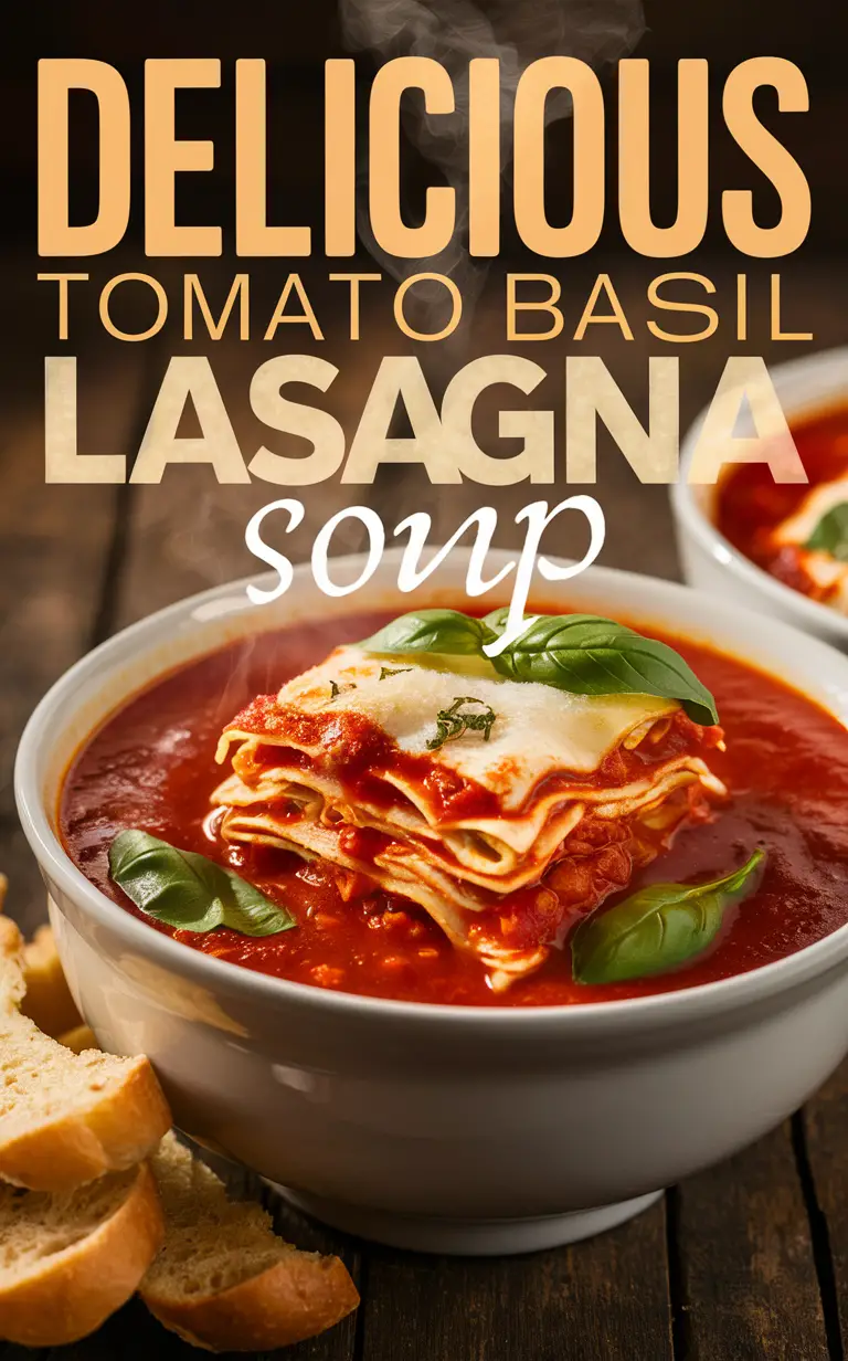 Lasagna soup recipe, Tomato basil soup, Homemade lasagna soup, Easy lasagna soup, Creamy lasagna soup