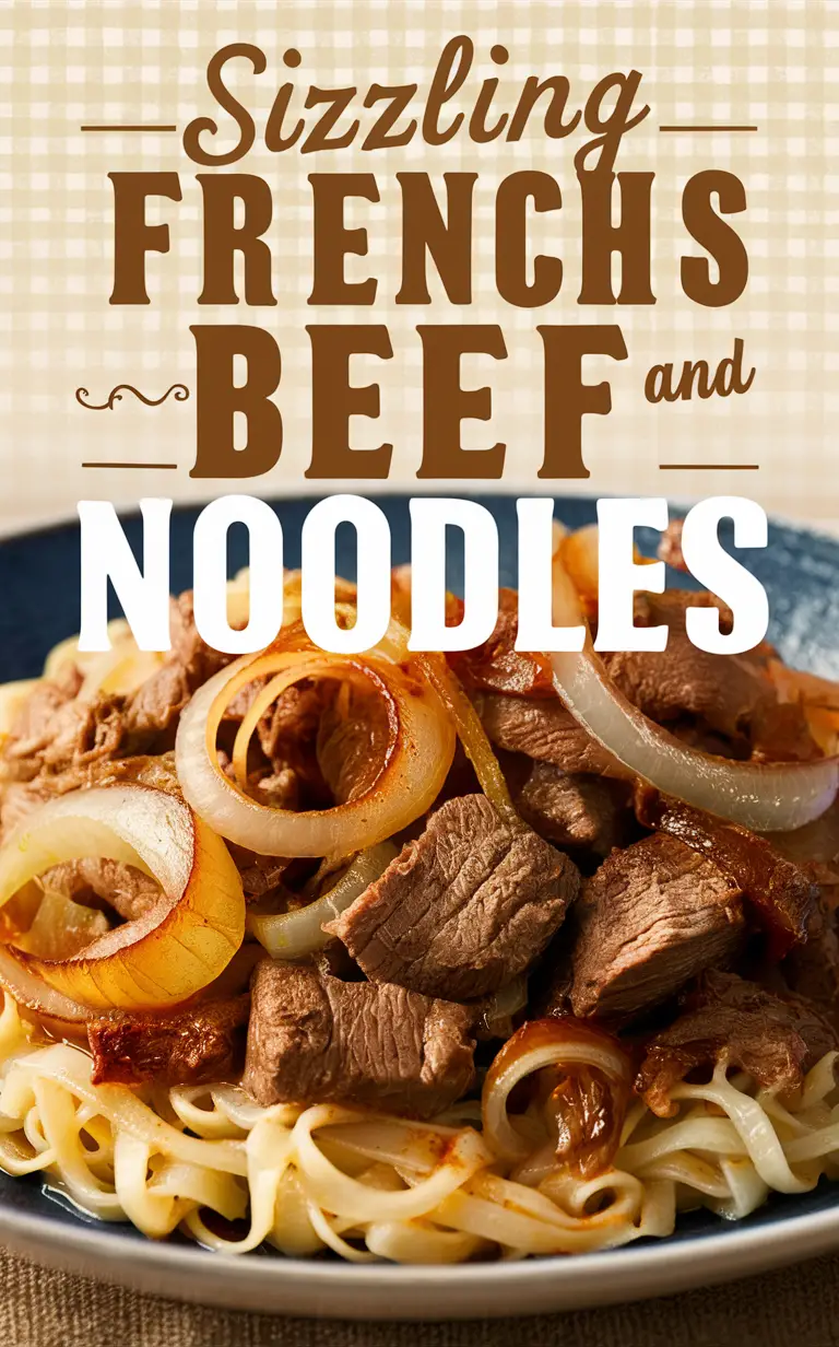 French Onion Beef, Noodles Recipe, French Beef Noodles, French Onion Recipe, Onion Noodles Recipe