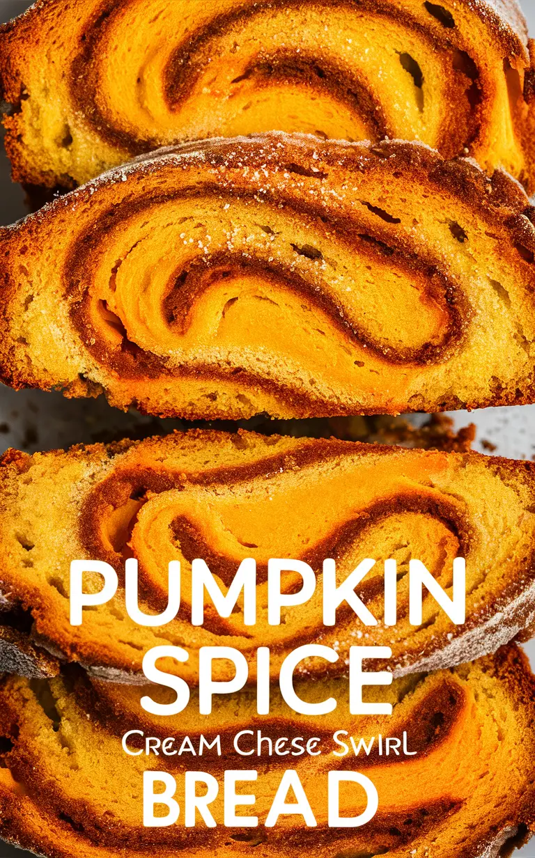 Pumpkin bread recipe, Cream cheese swirl bread, Fall baking, Homemade pumpkin bread, Delicious dessert