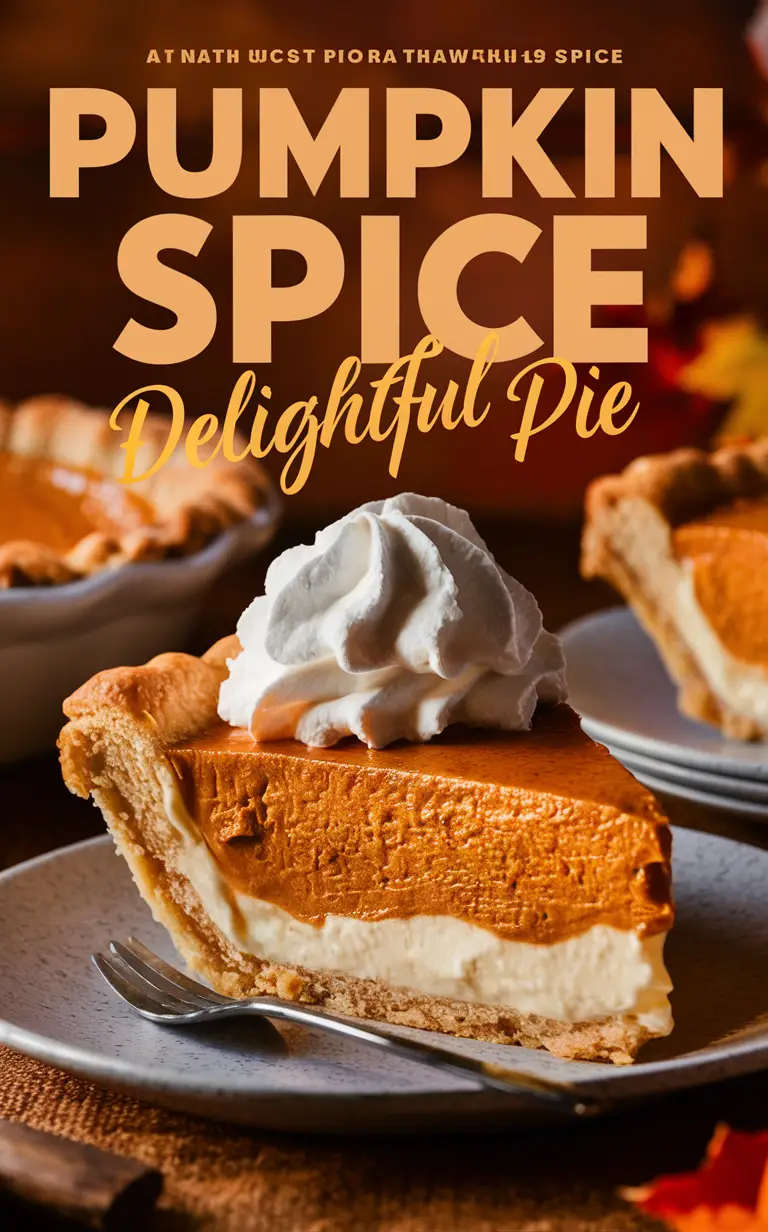 Pumpkin spice pie, Autumn cream pie, Thanksgiving dessert, Delicious pumpkin pie, Fall baking recipe