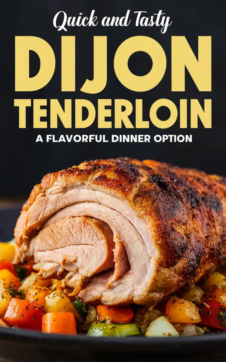 Pork tenderloin recipe, Dijon mustard pork, Easy pork tenderloin, Pork tenderloin marinade, Delicious pork tenderloin