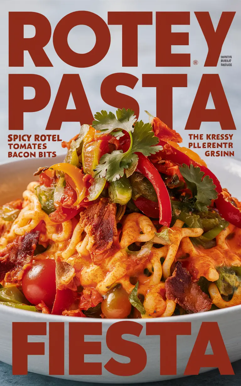 Rotel Pasta Fiesta, Mexican Pasta Recipe, Spicy Rotel Pasta, Rotel Pasta Salad, Rotel Pasta Bake