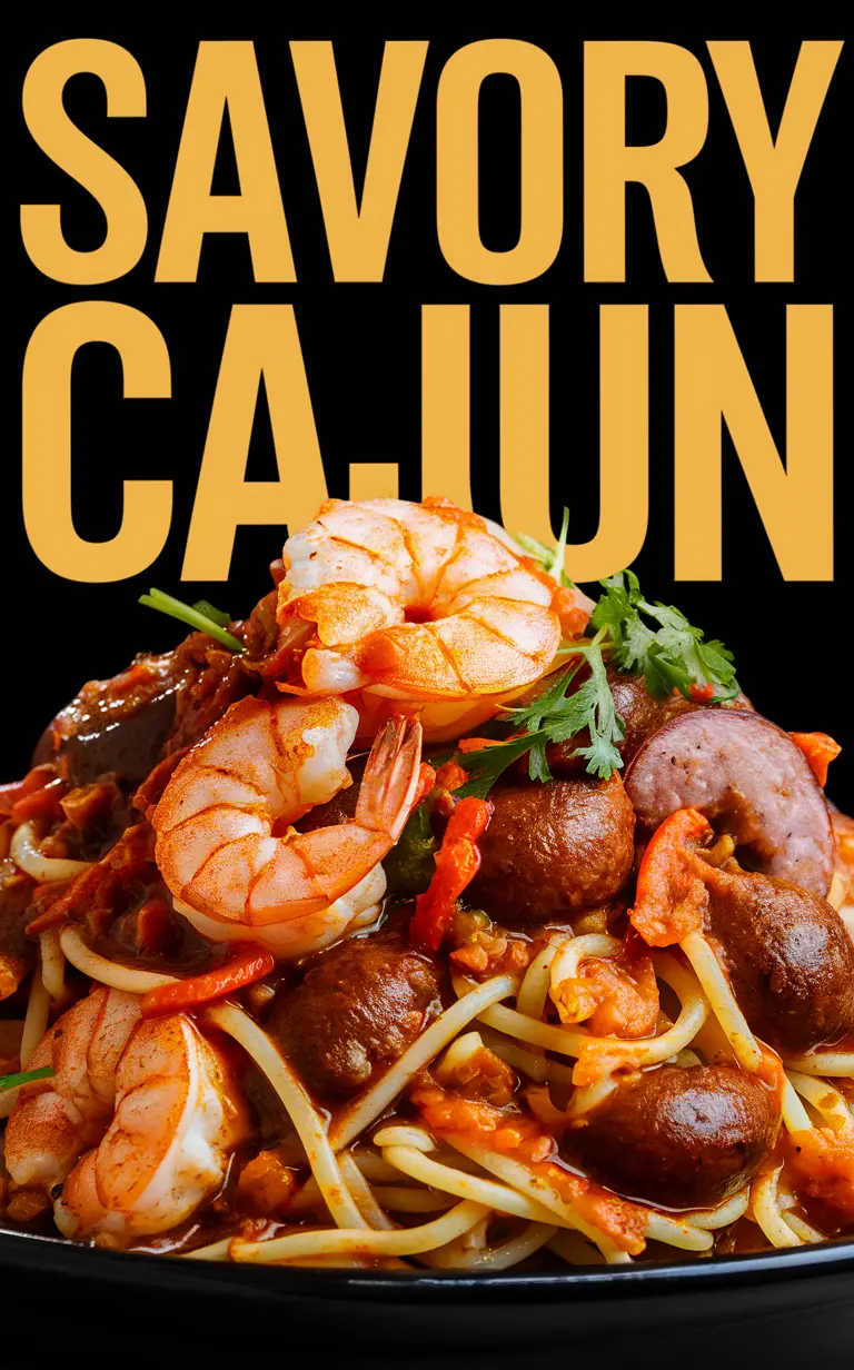 Cajun shrimp pasta, Cajun sausage pasta, Cajun shrimp recipes, Savory Cajun pasta, Spicy shrimp and sausage pasta