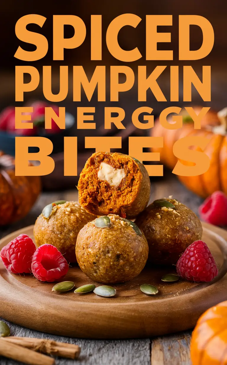 Spiced Pumpkin Balls, Pumpkin Spice Energy Balls, Pumpkin Energy Bites, Fall Treat Recipes, Pumpkin Protein Bites