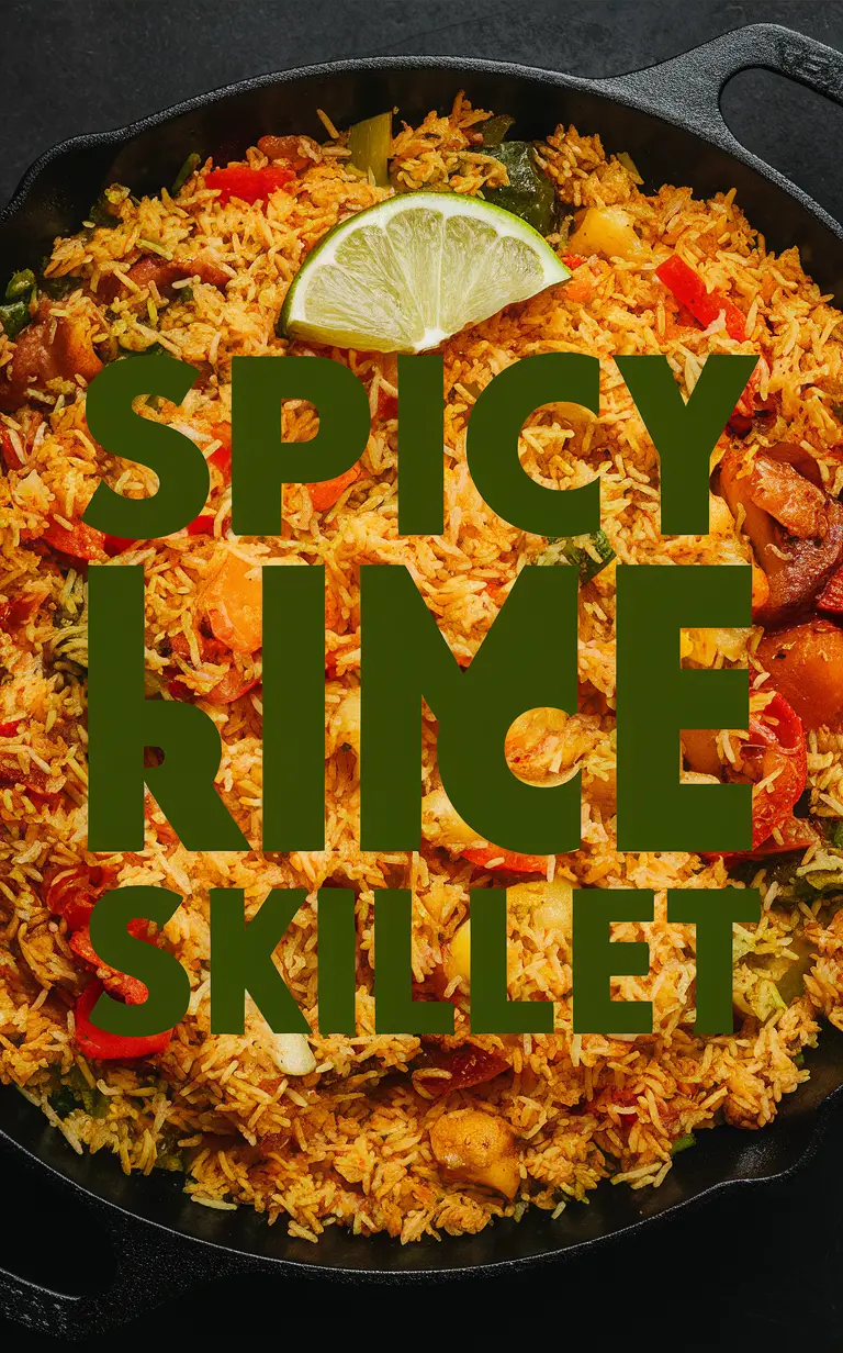 Lime rice recipe, Spicy rice dish, Skillet rice meal, Tangy rice skillet, Spicy lime rice pan