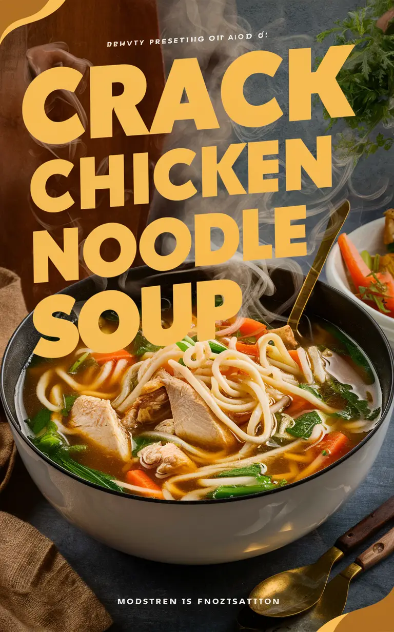 Chicken noodle soup recipe, Crack chicken soup, Homemade chicken noodle soup, Creamy chicken noodle soup, Delicious chicken soup