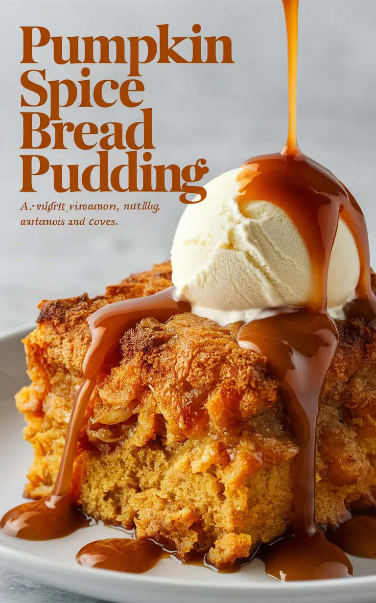 Pumpkin spice bread pudding, Delicious fall dessert, Best bread pudding recipe, Easy pumpkin dessert, Thanksgiving dessert recipe