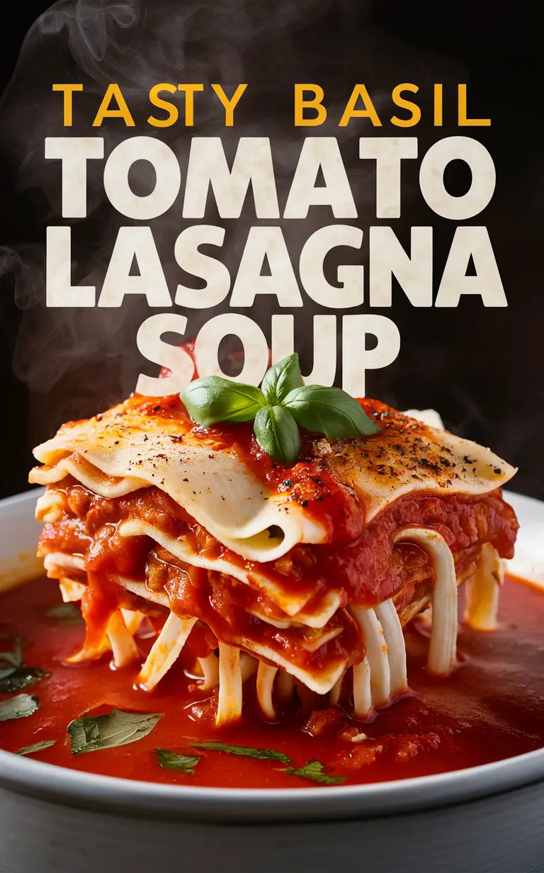 Tomato Basil Soup Recipe, Lasagna Soup, Tasty Soup Recipe, Comforting Soup Recipe, Italian Soup Recipe