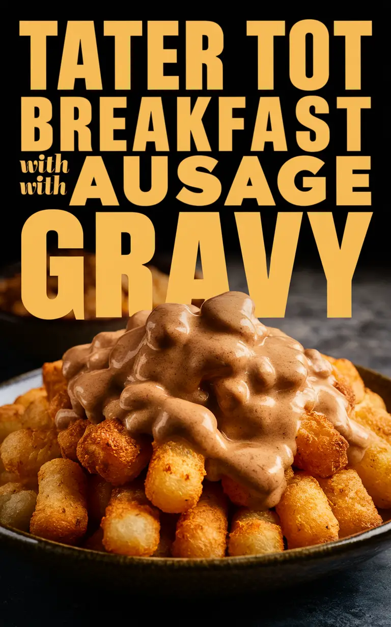 Tater tot casserole recipe, Sausage gravy recipe, Breakfast bowl recipe, Comfort food recipe, Hearty brunch dish