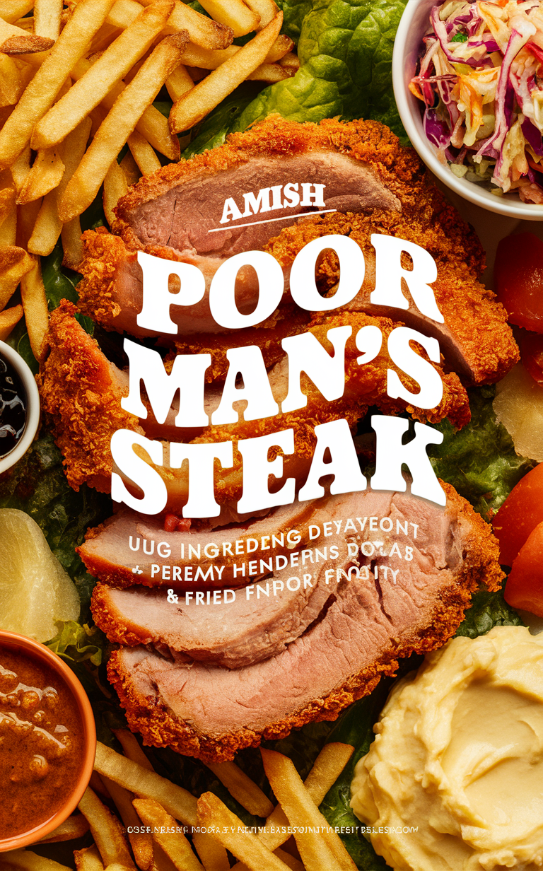 Amish steak recipe, traditional steak recipe, Amish cooking, comfort food, hearty meal