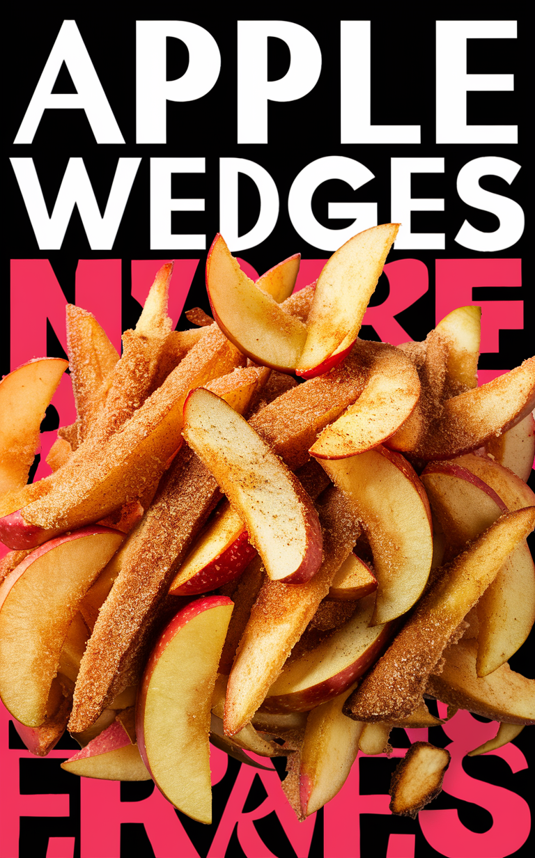 Apple wedges fries recipe, Crispy apple wedges, Baked apple wedges, Homemade apple wedges, Healthy apple wedges