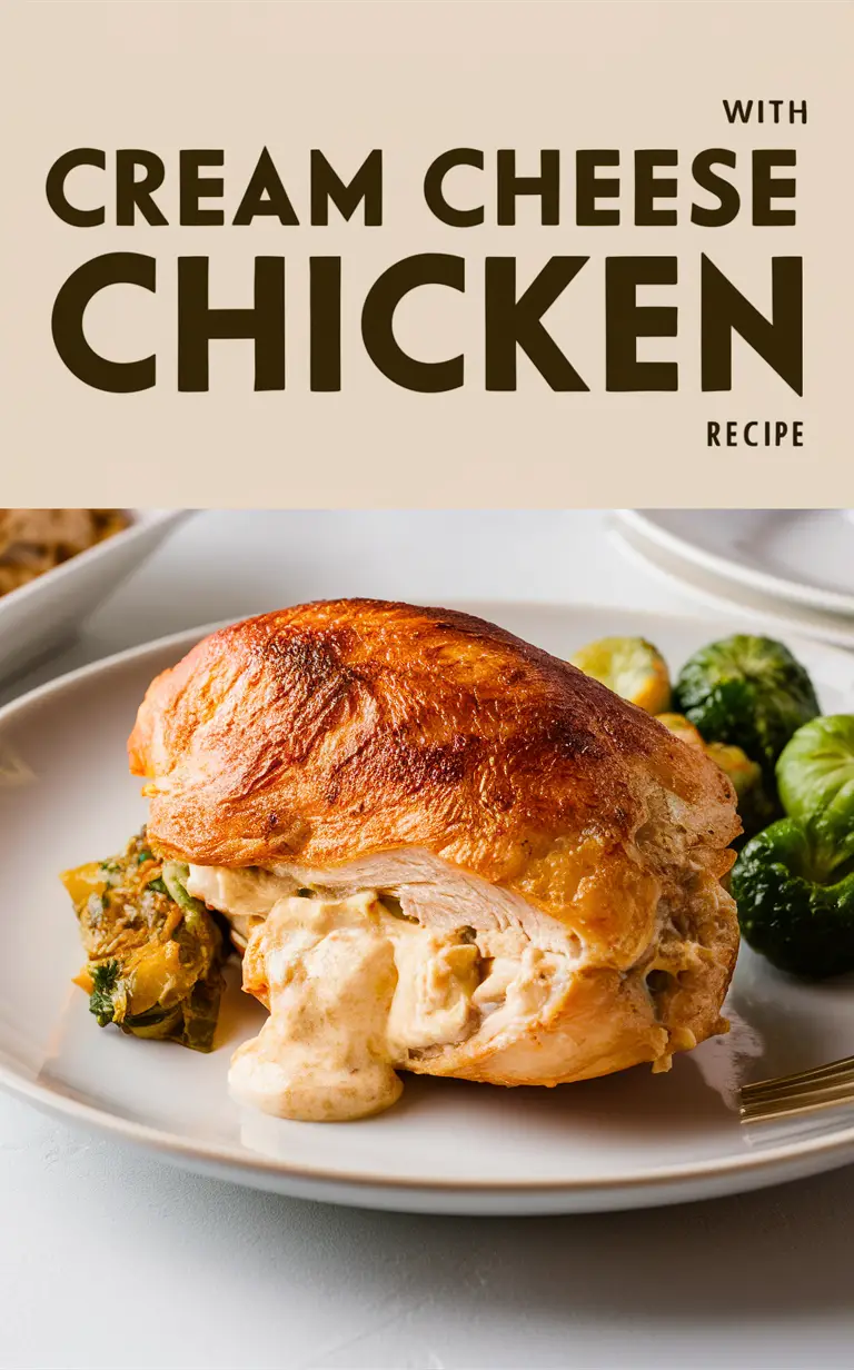 Cream cheese stuffed chicken, Creamy cheese baked chicken, Cheese stuffed baked chicken, Creamy baked chicken recipe, Baked chicken with cream cheese