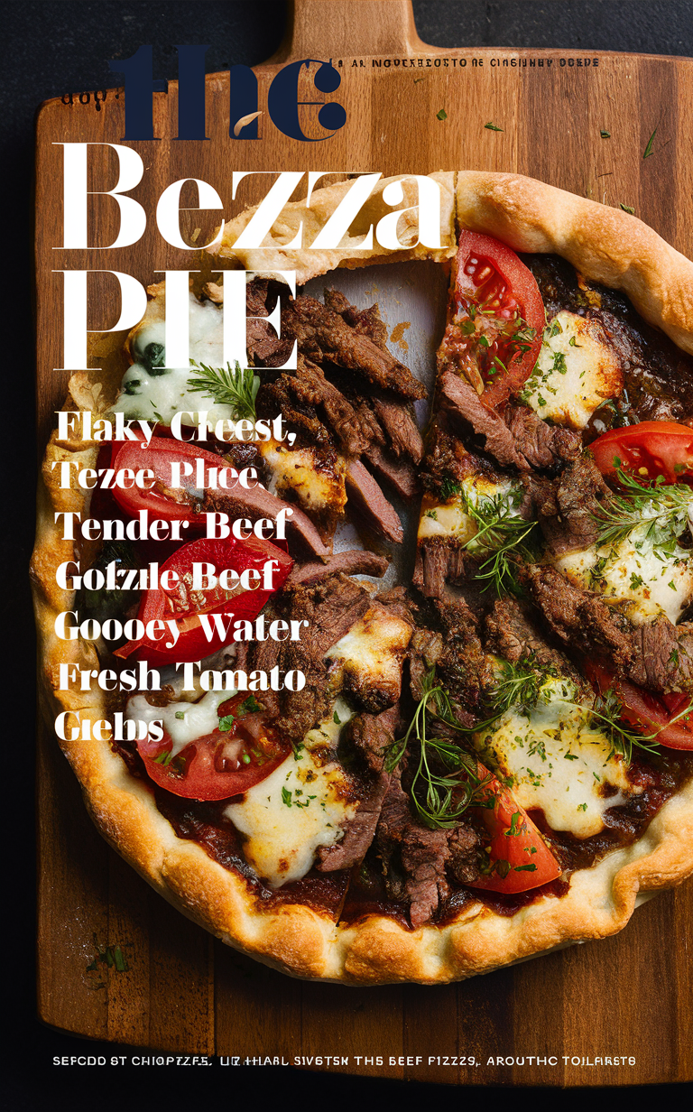 Beef Pizza Pie, Homemade Pizza Pie, Meat Lover's Pizza Pie, Savory Beef Pie, Ultimate Pizza Pie