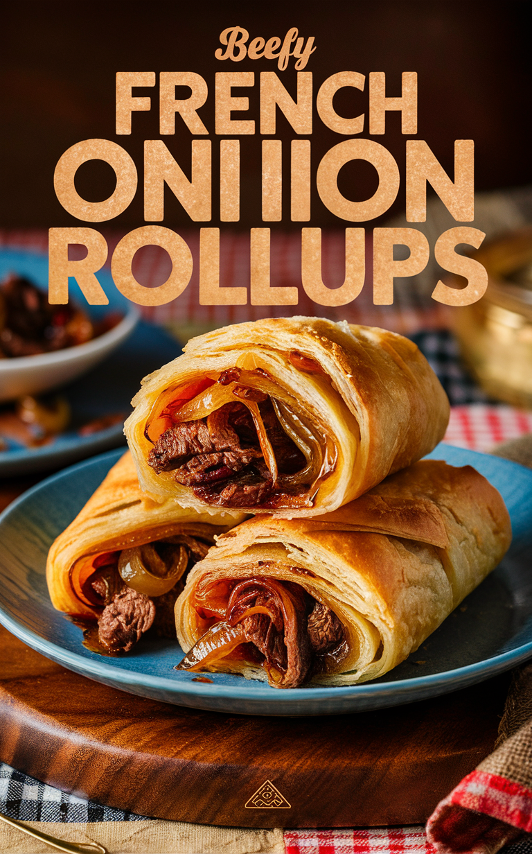 French onion rollups, gourmet appetizers, party finger foods, savory canapes, delicious hors d'oeuvres